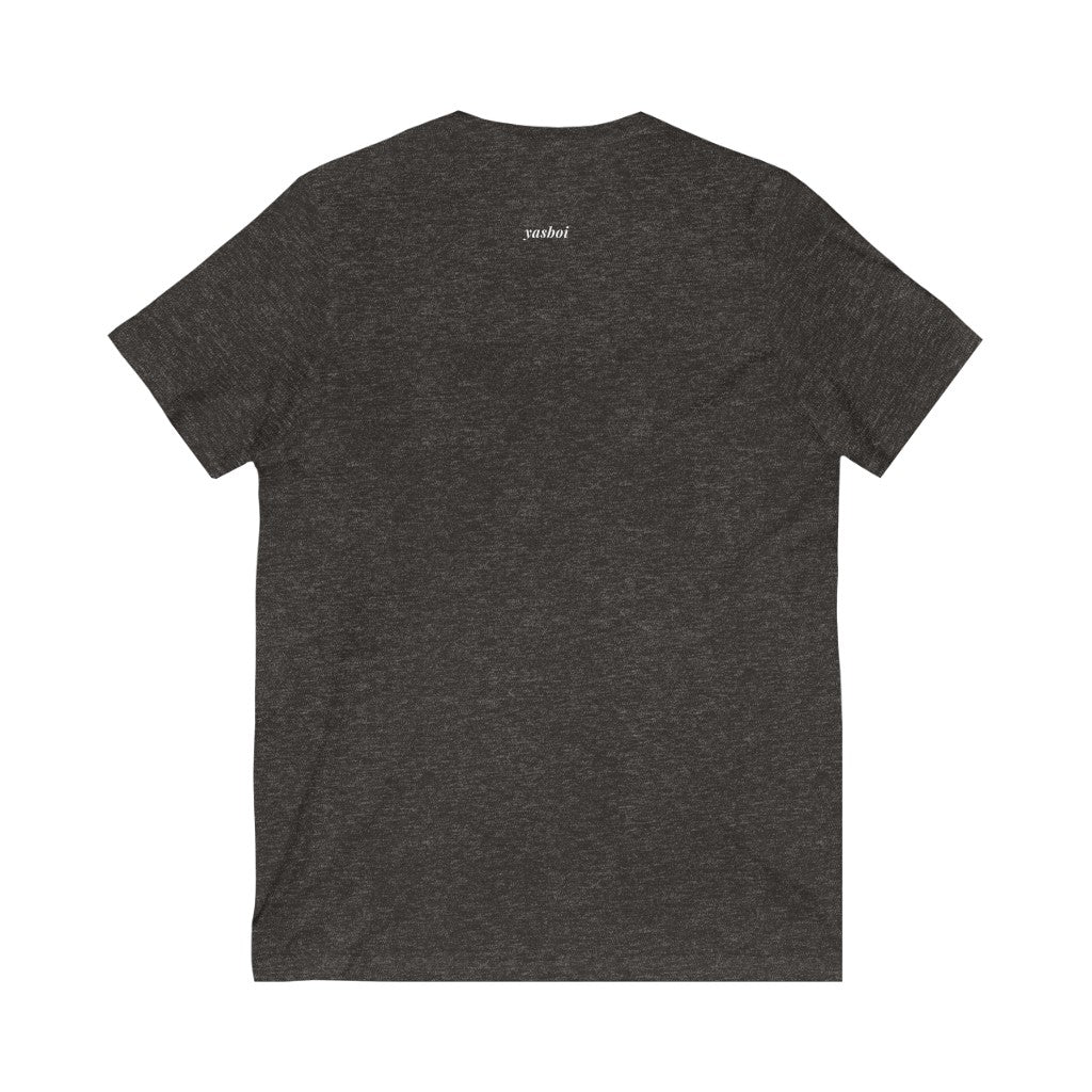 Be Gay. – Unisex Jersey Short Sleeve V-Neck Tee