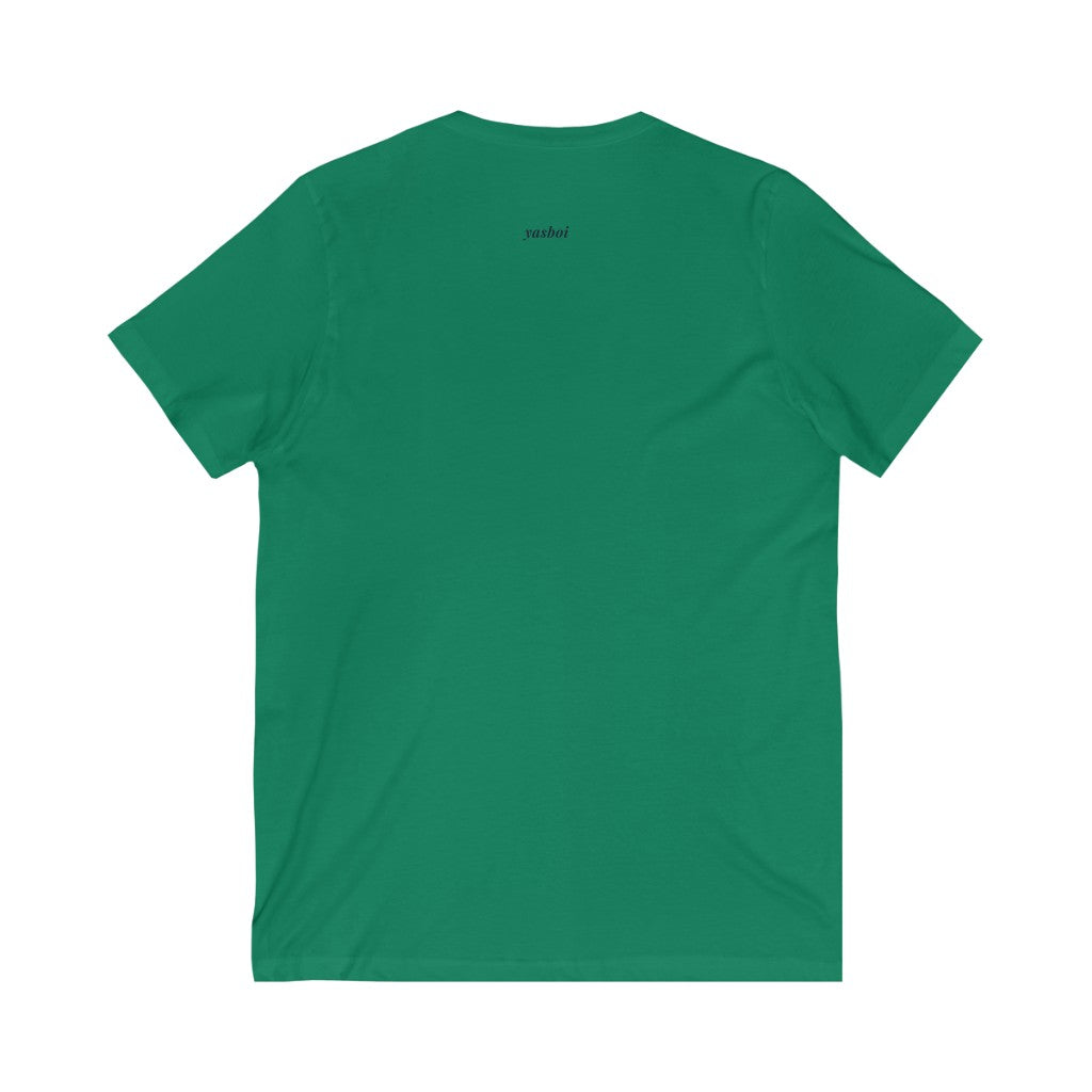 Be Gay. – Unisex Jersey Short Sleeve V-Neck Tee