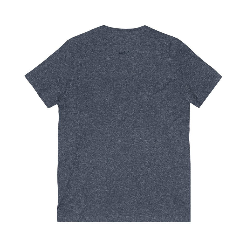 Be Gay. – Unisex Jersey Short Sleeve V-Neck Tee