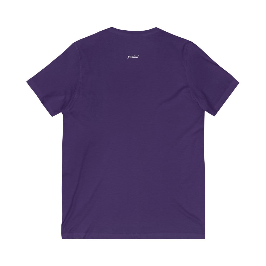Be Gay. – Unisex Jersey Short Sleeve V-Neck Tee