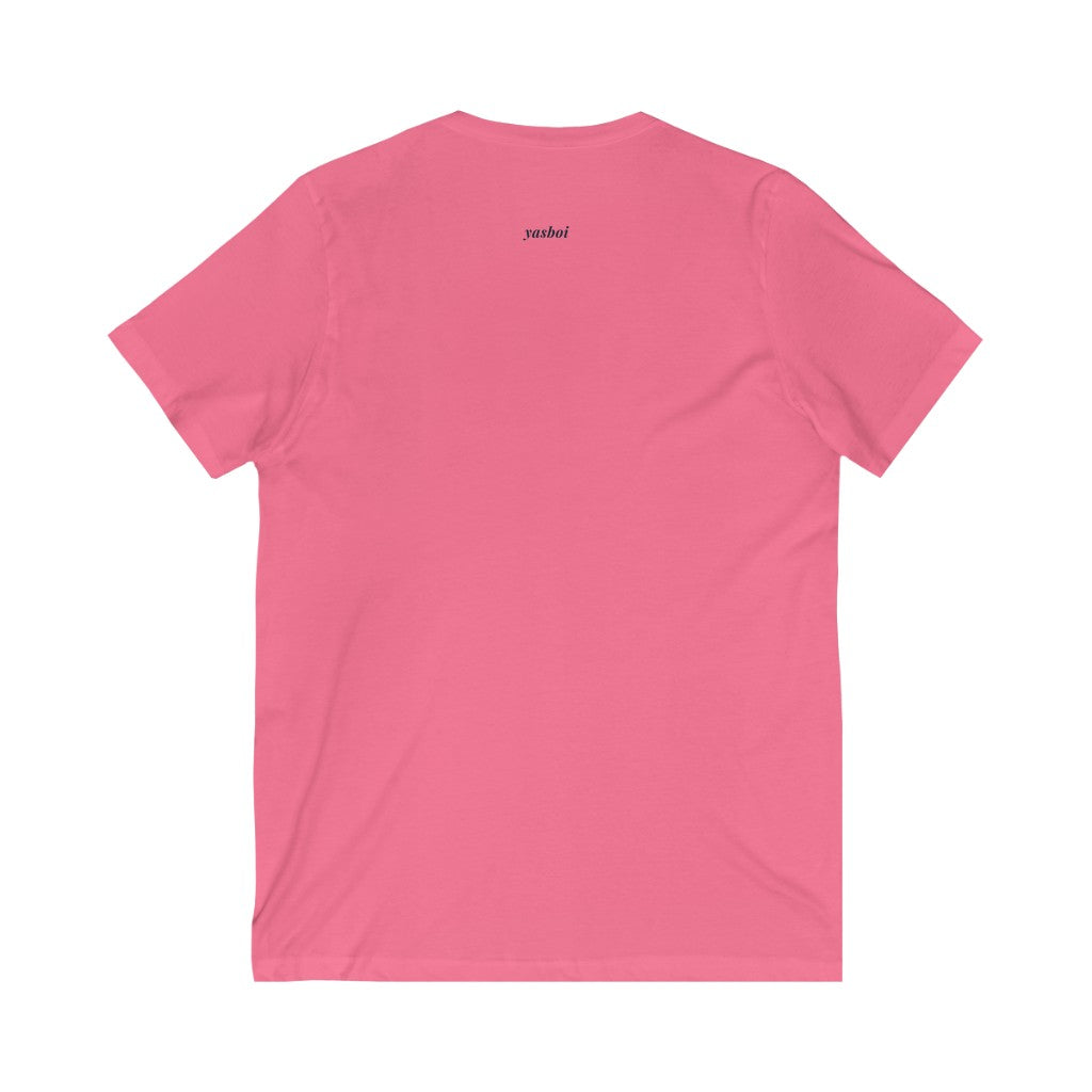 Be Gay. – Unisex Jersey Short Sleeve V-Neck Tee