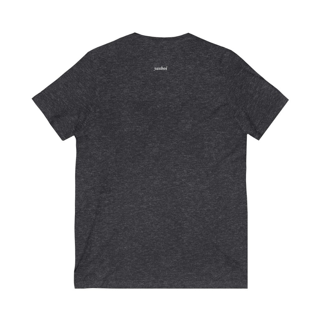 Be Gay. – Unisex Jersey Short Sleeve V-Neck Tee