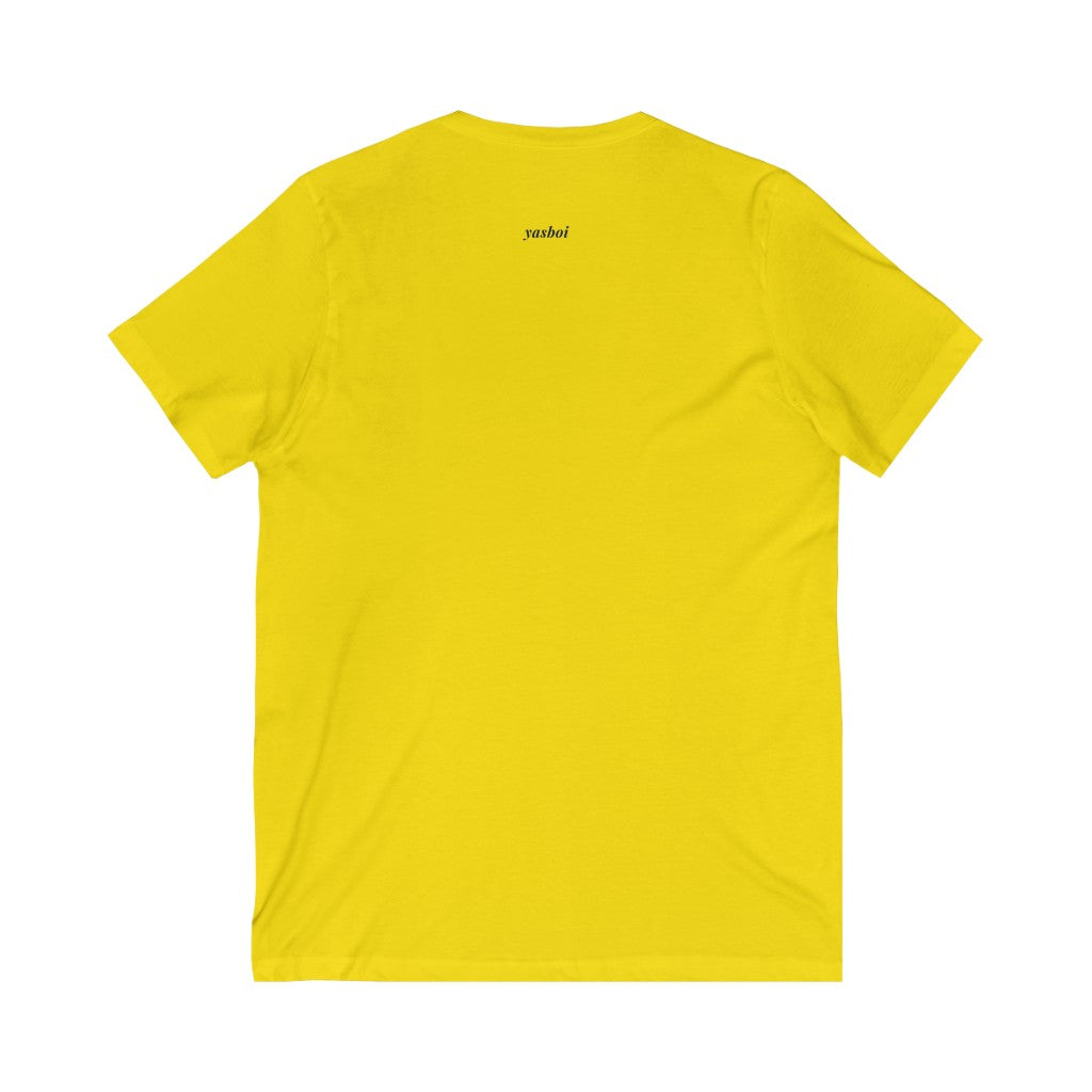 Be Gay. – Unisex Jersey Short Sleeve V-Neck Tee